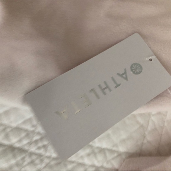 NWT Athleta Zion Microfleece Half Zip Jacket - Pearl White - Women’s Size M - Picture 10 of 13